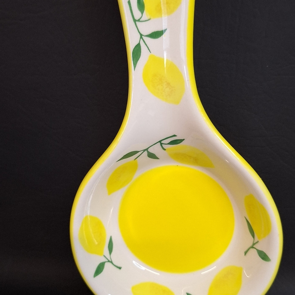 Terramoto Lemon Design Spoon Rest